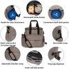 Dog Travel Bag | Dog Food Storage Containers, Silicone Mat, Large Collapsible Bowls | Airline Approved Dog Accessories Organizer | Dog Poop Bag Dispenser | Dog Stuff & Pet Supplies Travel Essentials - Image 4