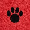 Bone Dry Pet Grooming Towel Collection Absorbent Microfiber X-Large, 41x23.5", Embroidered Red - Image 10