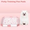 MIZOK Puppy Pads 22"x 22" with Leak-Proof Quick-Dry Design Pee Pads for Dogs Potty Training, 6-Layer Standard Absorbency Dog Pee Pads Regular Size, Pink Cherry Blossom Pattern (50 Counts) - Image 2