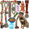 Dog Toys for Aggressive Chewers 13 Pack?Indestructible Tug of War Toys for Small, Medium, Large Dog Breeds , Teeth Cleaning Chew Toys Pet Interactive Rope Toys, Plush with Stuffing Toys for Puppy