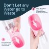 MalsiPree Dog Water Bottle Portable ? Leak Proof and Lightweight Water Bottle for Dogs ? Dog Travel Water Bottle with Bowl ? Dog Walking Accessories (12OZ, Pink) - Image 7
