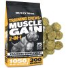 Bully Max Muscle Builder Soft Chews for Dogs and Puppies - Training Supplements Chews for Puppy and Adult Dog - Dog Food Treats for Muscle Gain - All Dog Breeds & Ages, 75 Delicious Soft Chews