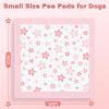 MIZOK Puppy Pads 22"x 22" with Leak-Proof Quick-Dry Design Pee Pads for Dogs Potty Training, 6-Layer Standard Absorbency Dog Pee Pads Regular Size, Pink Cherry Blossom Pattern (50 Counts) - Image 6