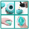 ELEGX Pet Grooming Bath Massage Brush with Soap and Shampoo Dispenser Soft Silicone Bristle for Long Short Haired Dogs Cats Shower (Pink) - Image 5
