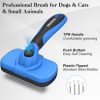 Swihauk Self Cleaning Slicker Brush for Dogs & Cats, Skin Friendly Grooming Cat Brush, Dog Brush for Shedding, Deshedding Brush, Hair Brush Puppy Brush for Haired Dogs, Pet Supplies Accessories, Blue - Image 7