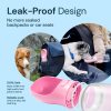 MalsiPree Dog Water Bottle Portable ? Leak Proof and Lightweight Water Bottle for Dogs ? Dog Travel Water Bottle with Bowl ? Dog Walking Accessories (12OZ, Pink) - Image 8