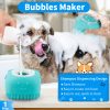 Comotech 3PCS Dog Bath Brush | Dog Shampoo Brush | Dog Scrubber for Bath | Dog/Grooming/Washing Brush Scrubber with Adjustable Ring Handle for Short & Long Haired Dogs/Cats (Blue Blue White) - Image 6