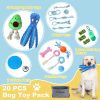 Hihope Dog Puppy Toys for Teething,20 Pack Puppies Teething Chew Toys for Boredom,Dog Chew Toys with Rope Toys,Treat Balls and Squeaky Dog Toys for Small Dog - Image 7