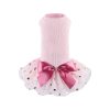 Dog Princess Dress Cute Lace Tutu Skirt, Puppy Wedding Clothes for Small Medium Dog Chihuahua Pitbulls(Pink,Large)