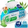 Dog Wipes for Paws and Butt - 130 Count + 4 Travel Puppy Wipes - 8" x 8" Large Dog Grooming Bath Wipes | Hypoallergenic Dog Face Wipes, Extra Thick Cleaning Deodorizing Pet Wipes for Dogs, Cats, Pets