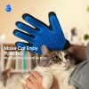 Upgrade Pet Grooming Gloves Cat Brushes for Gentle Shedding - Efficient Pets Hair Remover Mittens - Dog Washing Gloves for Long and Short Hair Dogs & Cats & Horses - 1 Pair (Blue) - Image 8