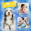 Upgrade Pet Grooming Gloves Cat Brushes for Gentle Shedding - Efficient Pets Hair Remover Mittens - Dog Washing Gloves for Long and Short Hair Dogs & Cats & Horses - 1 Pair (Blue) - Image 2