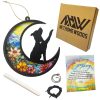 NETHOMEWOODS Pitbull Dog Memorial Suncatcher, Personalized Pitbull Memorial with Name Date, Rainbow Bridge Dog Sympathy Card, Dog Passing Away Gift, Loss of Dog Sympathy Gift, Bereavement Gift