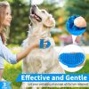 Comotech 3PCS Dog Bath Brush | Dog Shampoo Brush | Dog Scrubber for Bath | Dog Bath Brush Scrubber | Dog Shower/Washing Brush with Adjustable Ring Handle for Short & Long Hair (Blue Blue Blue) - Image 4