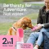 MalsiPree Dog Water Bottle Portable ? Leak Proof and Lightweight Water Bottle for Dogs ? Dog Travel Water Bottle with Bowl ? Dog Walking Accessories (12OZ, Pink) - Image 9