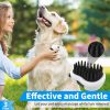 Comotech 3PCS Dog Bath Brush | Dog Shampoo Brush | Dog Scrubber for Bath | Dog/Grooming/Washing Brush Scrubber with Adjustable Ring Handle for Short & Long Haired Dogs/Cats (Blue Blue White) - Image 4