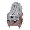 Dogvingpk Dog Towels for Drying Dogs - Pack of 2 - Super Absorbent Soft Microfiber Pet Bath Grooming Towel for Dogs and Cats & Other Pets (M-36" * 28", Grey and Brown)