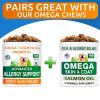 BARK&SPARK Advanced Dog Allergy Itch Relief Chews - Skin Probiotics w/Fish Oil Omega 3 - Itchy Skin Relief Pills - Anti Itching Licking - Skin Allergies Treatment Immune Supplement Colostrum-120 Bacon - Image 2
