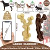 SIHRMIU 2 Pack Dog Chew Toys for Aggressive Chewers,Boredom and Stimulating Best Dog Toys for Medium/Large Breed,Tough Almost Indestructible Dog Bones for Teeth Cleaning and Training - Image 9