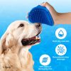 Lilpep Pet Shampoo Bath Brush Soothing Massage Rubber Comb with Adjustable Ring Handle for Long Short Haired Dogs and Cats Grooming, 2 PCS - Image 4