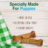 Nylabone Healthy Edibles Natural Puppy Chews Long Lasting Roast Beef, Apple & Bacon Treats for Puppies, X-Small/Petite (3 Count) - Image 8