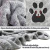 Dogvingpk Dog Towels for Drying Dogs - Pack of 2 - Super Absorbent Soft Microfiber Pet Bath Grooming Towel for Dogs and Cats & Other Pets (M-36" * 28", Grey and Brown) - Image 2
