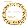 19MM Chew Proof Gold Dog Chain Collar Stainless Steel Collars with Solid Buckle Pet Chains for Large Dogs - AliExpress 15 - Image 2