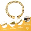19MM Chew Proof Gold Dog Chain Collar Stainless Steel Collars with Solid Buckle Pet Chains for Large Dogs - AliExpress 15 - Image 5