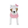 Hello Kitty and Friends Hello Kitty Dog Hoodie - Velvet Plush Hooded Pet Shirt with Character Design (Large) Multicolor
