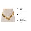 Loveshine Chain Dog Collar 18K Gold Cuban Link Dog Chain 15MM 10MM Thick Chain Collar Metal Stainless Steel Heavy Duty Slip Dog Collars for Dogs(10in to 26in) (12"?Can Over Head of 8" to 11") - Image 2