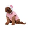 Hello Kitty and Friends Hello Kitty Dog Hoodie - Velvet Plush Hooded Pet Shirt with Character Design (Medium)