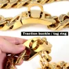 32MM Large Dog Choke Chain Collar Heavy Duty Crystal Cuban Link Thick Stainless Steel Dog Harness Dog Collar Pet Accessories - AliExpress 15 - Image 3