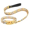 32Mm Gold Silver and Rose Three-color Traction Stainless Steel Chain Traction Rope Medium and Large Dog Pet Training Accessories - AliExpress 15 - Image 6