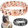 32mm Wide Gold Dog Chain Collars Heavy Strong Stainless Steel Dog Choker Pitbull Gold Dog Necklace For Large Dogs - AliExpress 15 - Image 5