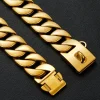 32mm Wide Stainless Steel Collar with side ring Strong Dog Gold Collar Big Dogs Cuban Link Chain for Medium Large Bulldog - AliExpress 15 - Image 4