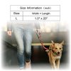 KRUZ PET KZV1020H-08L Short Traffic Leash ? Training Dog Leash - Reflective Heavy Duty Click & Lock Hook, Strong, Secure Nylon Safety Lead with Locking Carabiner Clip and Foam Handle, Orange, 1" x 20" - Image 4