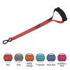 KRUZ PET KZV1020H-08L Short Traffic Leash ? Training Dog Leash - Reflective Heavy Duty Click & Lock Hook, Strong, Secure Nylon Safety Lead with Locking Carabiner Clip and Foam Handle, Orange, 1" x 20" - Image 3
