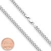 Miabella Solid 925 Sterling Silver Italian 5mm Diamond Cut Cuban Link Curb Chain Necklace for Women Men, Made in Italy (24 Inches) - Image 6