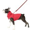 Gooby Fleece Vest Hoodie Dog Sweater - Red, Medium - Warm Pullover Dog Hoodie with O-Ring Leash - Winter Hooded Small Dog Sweater - Dog Clothes for Small Dogs Boy or Girl, and Medium Dogs - Image 3
