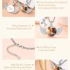 Custom4U Personalized Angel Wings Pendant Neckalce with Picture Inside Custom Photo Necklace Memorial Photo Medallion Chain Hip Hop Jewelry for Men - Image 6