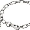 Herm Sprenger Stainless Steel Fur Saver Dog Chain Collar Medium Link Professional Training Collar with Quick Release Snap Hook for Medium Large Dogs Made in Germany (28in (70cm))
