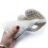 Losin Dog Case Compatible with iPhone 14 Pro Max Cute 3D Plush Fluffy Dog Case Cartoon Case Fashion Luxury Fur Hair Fuzzy Wool Face Soft Back Cover Shockproof Protective for Women and Girls Girly - Image 7