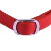 Love Dream Martingale Collars for Dogs, Leather Training Dog Collar, Stainless Steel Chain Anti-Escape No Pull Dog Collar for Medium Large Dogs (L(15.7"-20.9"), Red) - Image 2
