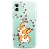 Cavka TPU Case Compatible with iPhone 15 14 13 12 11 Pro Max Plus Mini Xs Xr X 8+ 7 6 5 SE Design Corgi Kawaii Cute Funny Animals Teen Print Dog Puppy Wink Flexible Silicone Slim fit Clear Cute Paws - Image 2