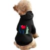 I Love New York City Dog Hoodies Cute Hooded Sweatshirt Pet Suit Clothes Coat with Hat M