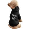 Thug Life Dog Sweatshirt Warm Pet Hoodies Sweater For Cat Dog S