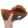 Losin Compatible with iPhone 15 Pro Max Case Cute Plush Furry Dog Phone Case for Women Girls Girly 3D Cartoon Kawaii Case Soft TPU Shockproof Protective Cover, Brown - Image 6