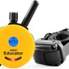 Educator E-Collar Humane Dog Training Collar with Remote, 100 Safe Tapping Stimulation Levels, Waterproof, Rechargeable, 1/2 Mile 1 Small-Medium Dog, Yellow