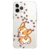 Cavka TPU Case Compatible with iPhone 15 14 13 12 11 Pro Max Plus Mini Xs Xr X 8+ 7 6 5 SE Design Corgi Kawaii Cute Funny Animals Teen Print Dog Puppy Wink Flexible Silicone Slim fit Clear Cute Paws