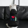 I Love New York City Dog Hoodies Cute Hooded Sweatshirt Pet Suit Clothes Coat with Hat M - Image 5